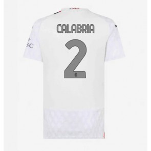 AC Milan Davide Calabria #2 Gostujuci Dres za Ženska 2023-24 Kratak Rukavima